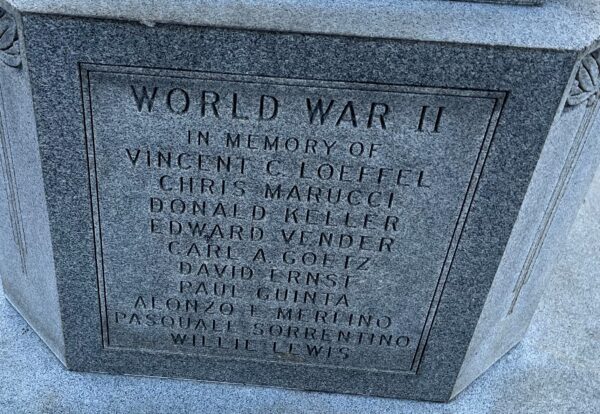 HAMILTON TOWNSHIP WAR MEMORIAL STONE C