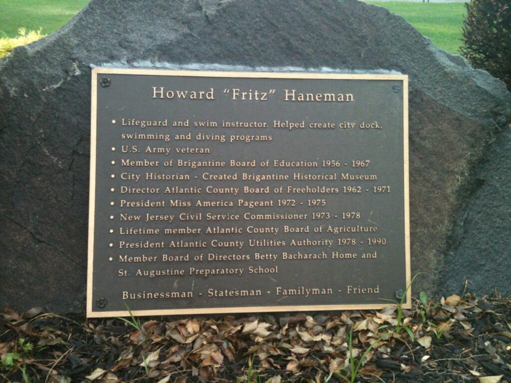 HOWARD “FRITZ” HANEMAN MEMORIAL PLAQUE