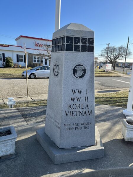 BRIGANTINE MEN AND WOMEN WHO PAID THE SUPREME SACRIFICE MEMORIAL