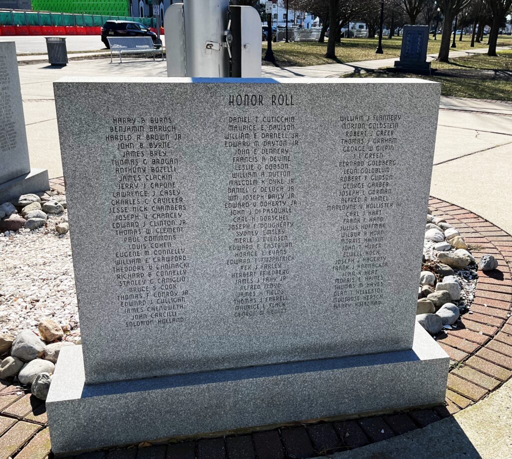 ATLANTIC CITY HONOR ROLL VETERANS MEMORIAL STONE D