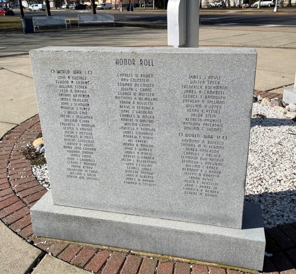 ATLANTIC CITY HONOR ROLL VETERANS MEMORIAL STONE C