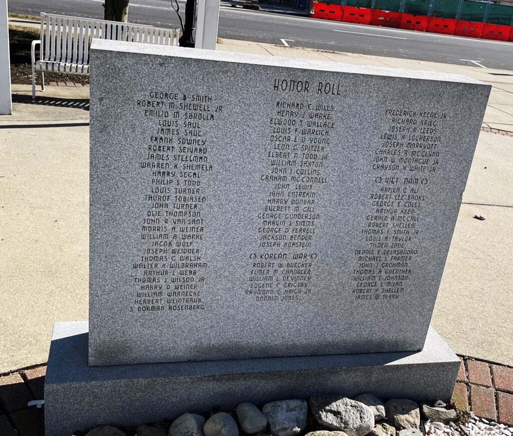 ATLANTIC CITY HONOR ROLL VETERANS MEMORIAL STONE B
