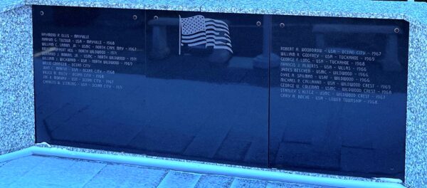 LOWER TOWNSHIP VIETNAM VETERANS MEMORIAL CLOSE-UP