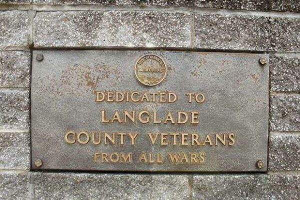 LANGLADE COUNTY VETERANS MEMORIAL PLAQUE