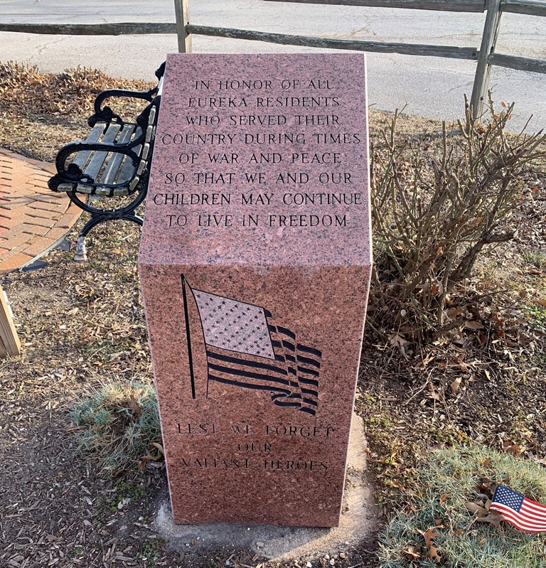 EUREKA RESIDENTS WHO SERVED THEIR COUNTRY MEMORIAL