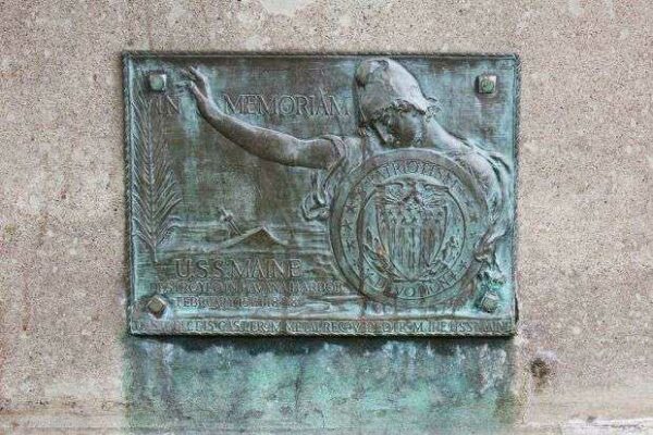 LA CROSSE USS MAINE MEMORIAL CANNON PLAQUE