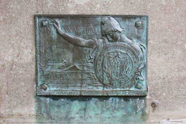 LA CROSSE USS MAINE MEMORIAL CANNON PLAQUE