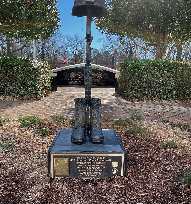 CHESAPEAKE IRAQ AND AFGHANISTAN WAR MEMORIAL BATTLEFIELD CROSS