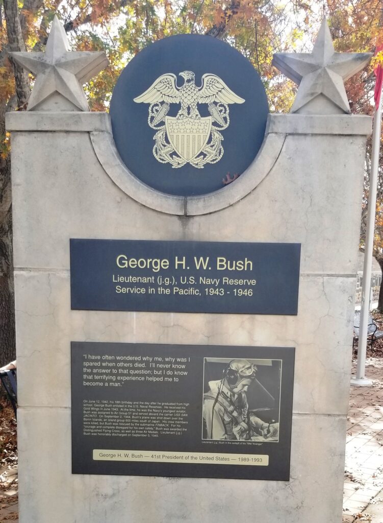GEORGE H.W. BUSH LIEUTENANT U.S. NAVY RESERVE MEMORIAL