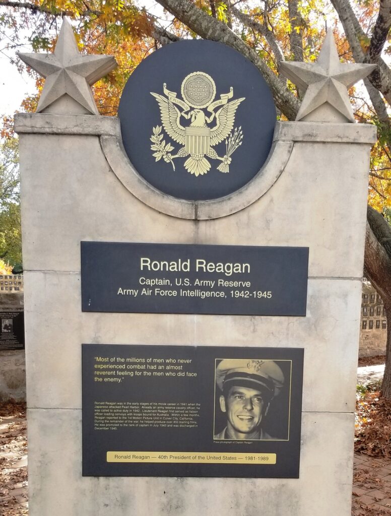 RONALD REGAN CAPTAIN, U.S. ARMY RESERVE MEMORIAL