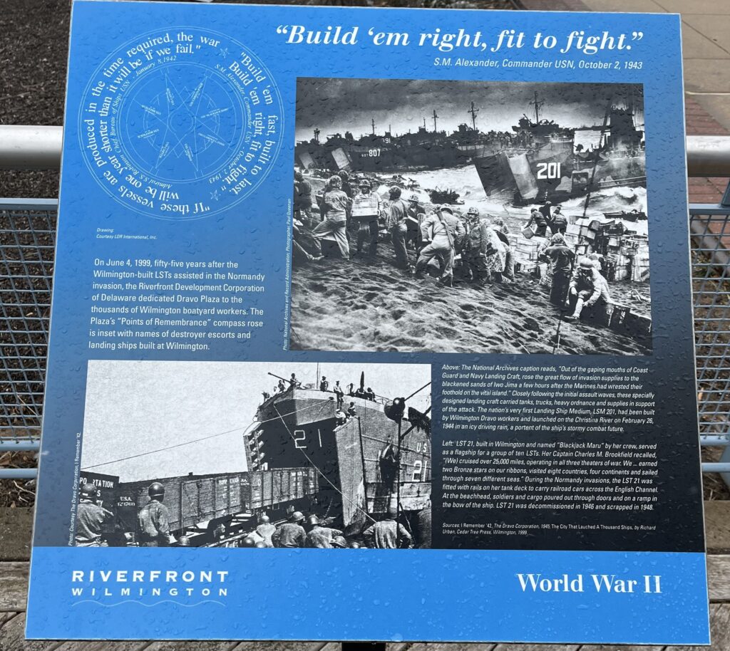 “BUILD ‘EM RIGHT, FIT TO FIGHT” MEMORIAL PLAQUE