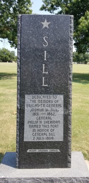 BRIGADIER GENERAL JOSHUR U. SILL MEMORIAL