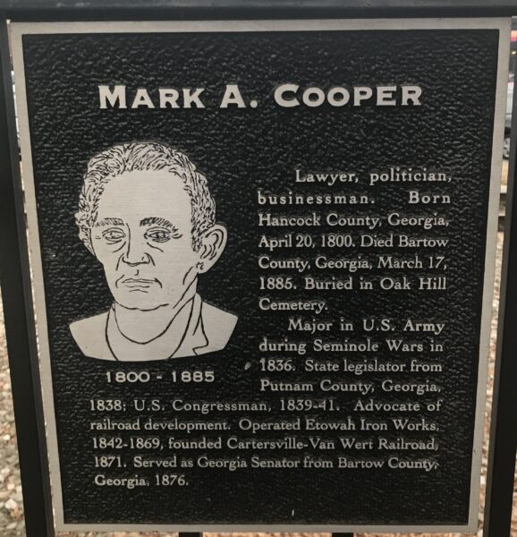 MARK A. COOPER WAR MEMORIAL PLAQUE