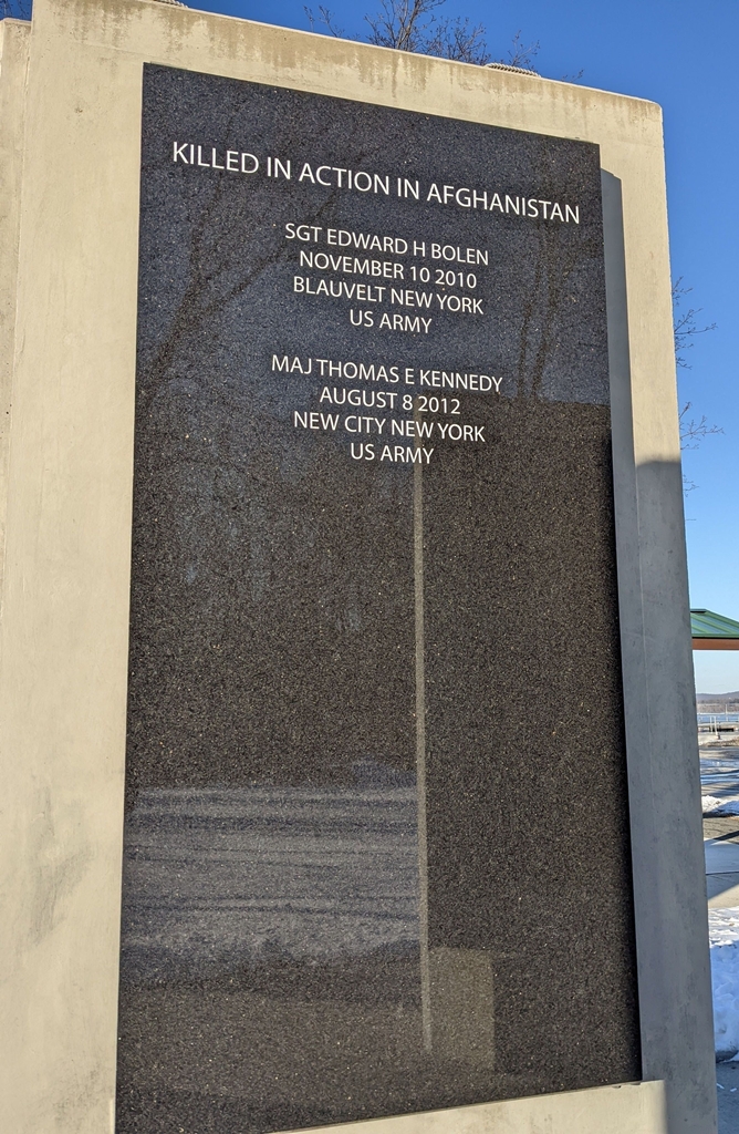 BLAUVELT AND NEW CITY KILLED IN ACTION AFGHANISTAN MEMORIAL