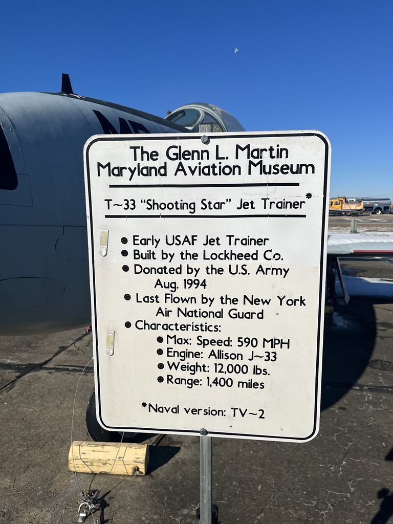 T-33 “SHOOTING STAR “JET TRAINER MEMORIAL