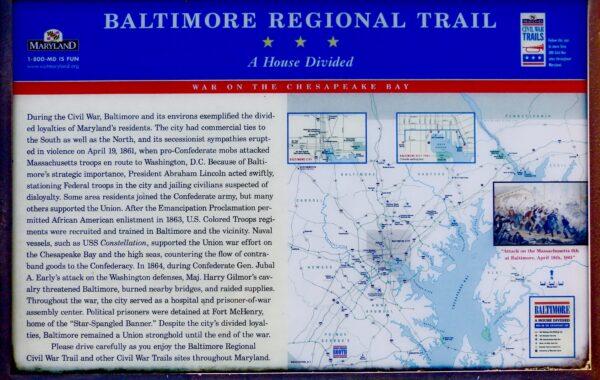 BALTIMORE REGIONAL TRAIL WAR MEMORIAL PANEL