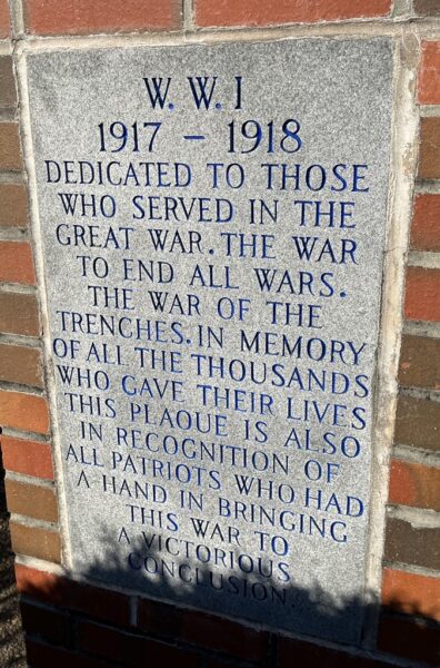 POST WICOMICO ALL VETERANS MEMORIAL STONE B