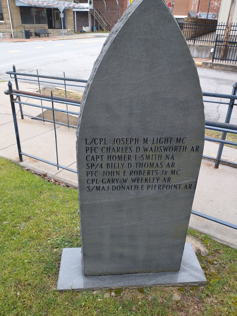 TYLER COUNTY VIETNAM WAR MEMORIAL BACK