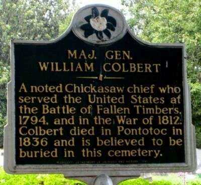 MAJ. GEN. WILLIAM COLBERT MEMORIAL MARKER