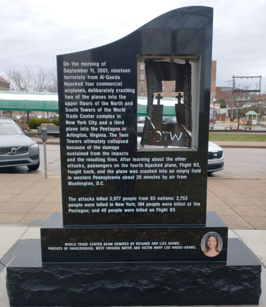 PARKERSBURG 9-11-2001 MEMORIAL BACK