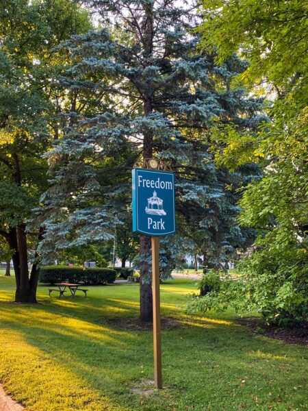 FENTON FREEDOM PARK MEMORIAL MARKER