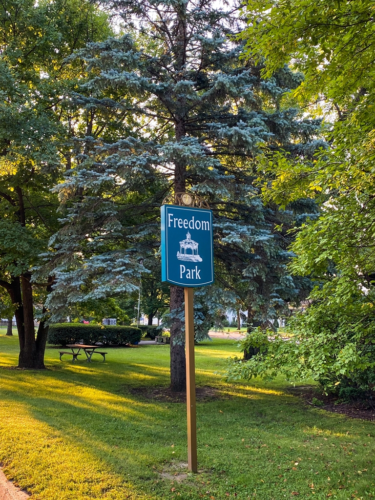 FENTON FREEDOM PARK MEMORIAL MARKER