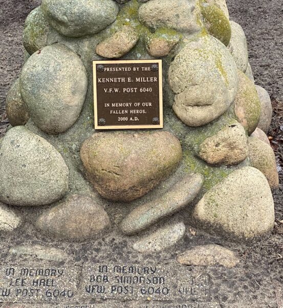 V.F.W. POST 6040 WAR MEMORIAL FLAGPOLE PLAQUE