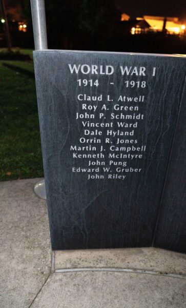 PORTLAND AREA WAR VETERANS MEMORIAL STONE B