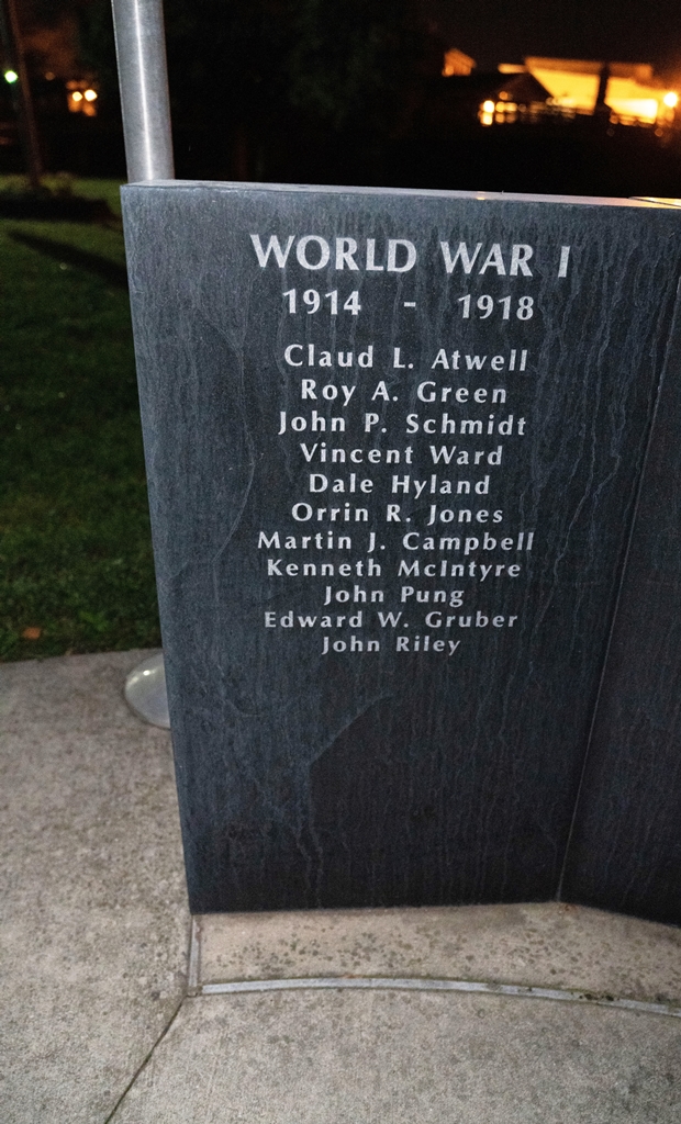 PORTLAND AREA WAR VETERANS MEMORIAL STONE B