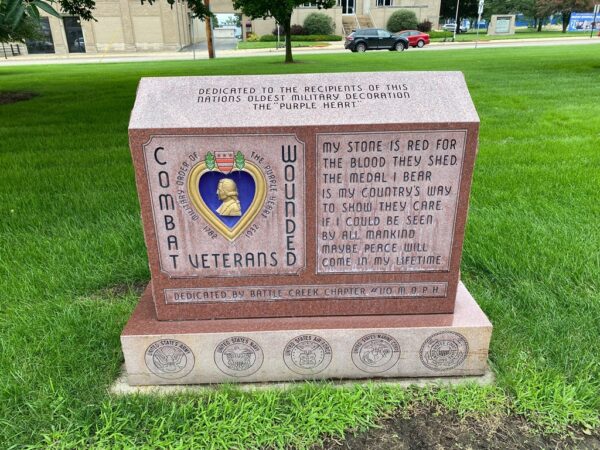 BATTLE CREEK COMBAT WOUNDED VETERANS MEMORIAL