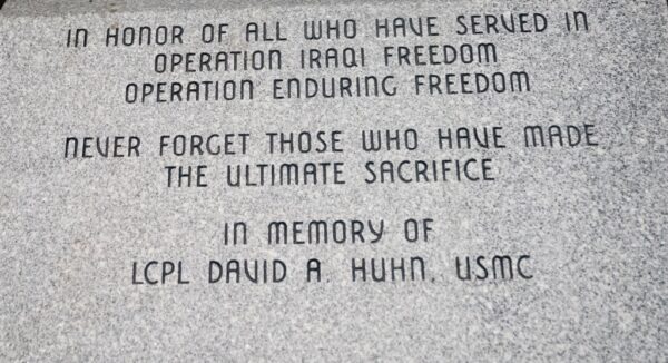 PORTLAND IRAQI AND ENDURING FREEDOM MEMORIAL STONE