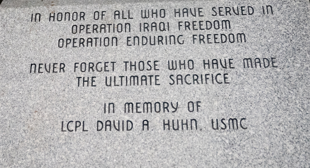 PORTLAND IRAQI AND ENDURING FREEDOM MEMORIAL STONE