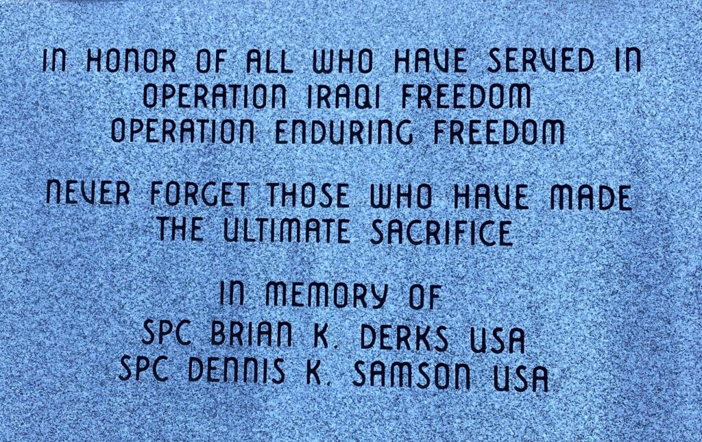 AMERICAN LEGION POST 381 VETERANS MEMORIAL STONE