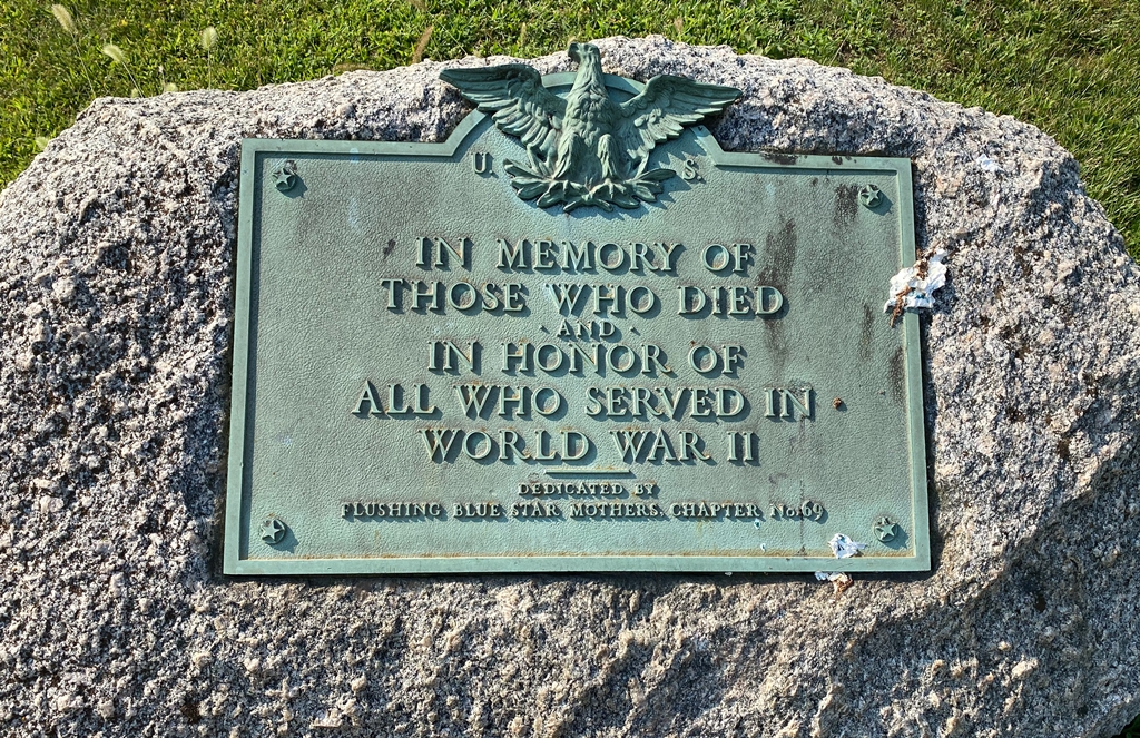FLUSHING WORLD WAR II MEMORIAL
