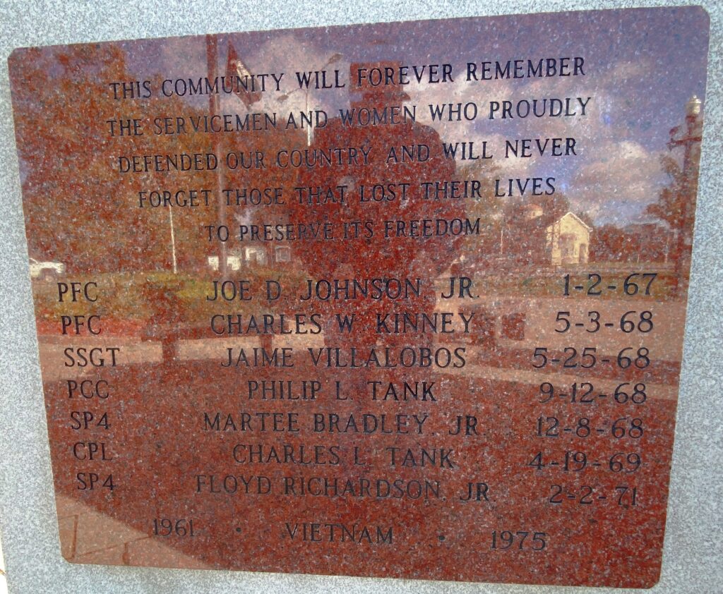 ECORSE VIETNAM VETERANS WAR MEMORIAL PLAQUE