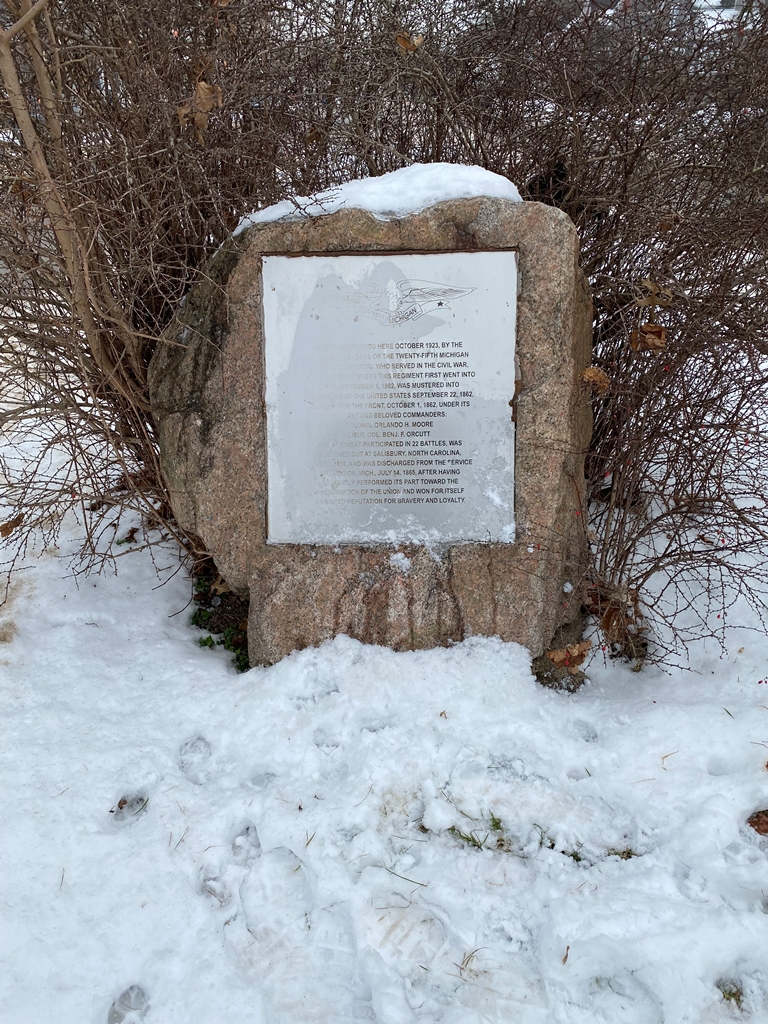 25TH MICHIGAN VOLUNTEER INFANTRY WAR MEMORIAL