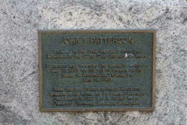 PRINCIPAL MUSICIAN JOHN T. PATTERSON MEDAL OF HONOR PLAQUE