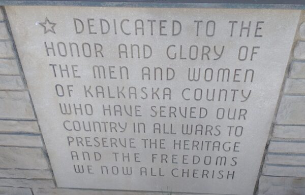 KALKASKA COUNTY ALL WARS VETERANS MEMORIAL STONE