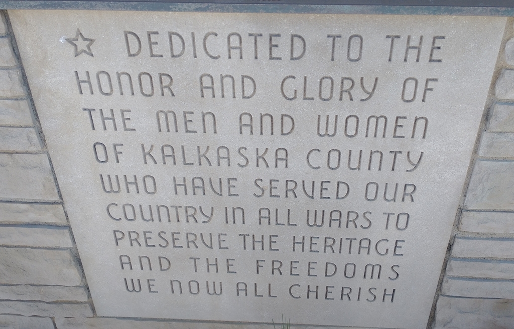 KALKASKA COUNTY ALL WARS VETERANS MEMORIAL STONE