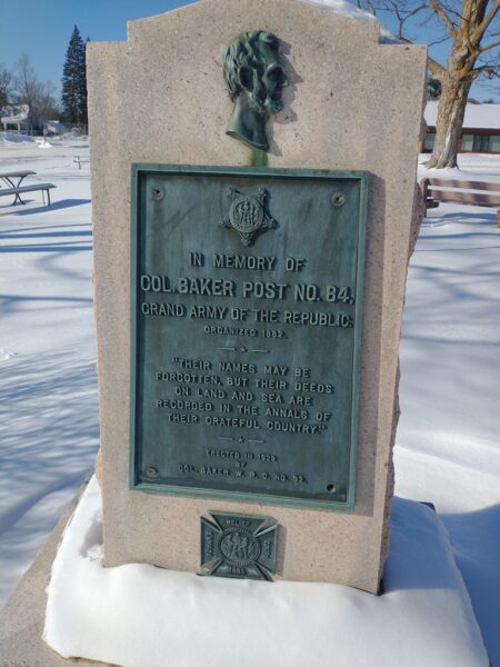 COL. BAKER POST NO. 84 G.A.R. MEMORIAL