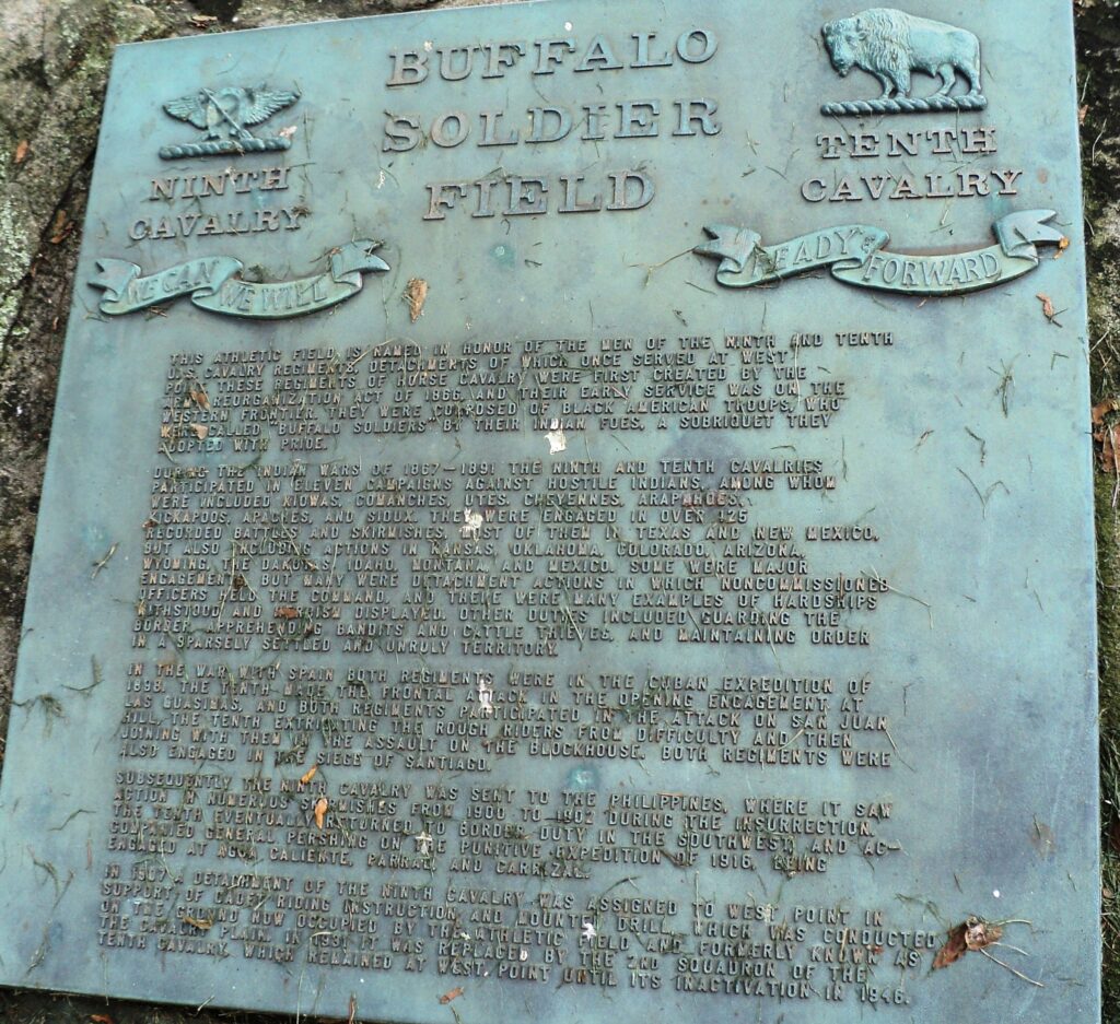 BUFFALO SOLDIER FIELD MEMORIAL PLAQUE