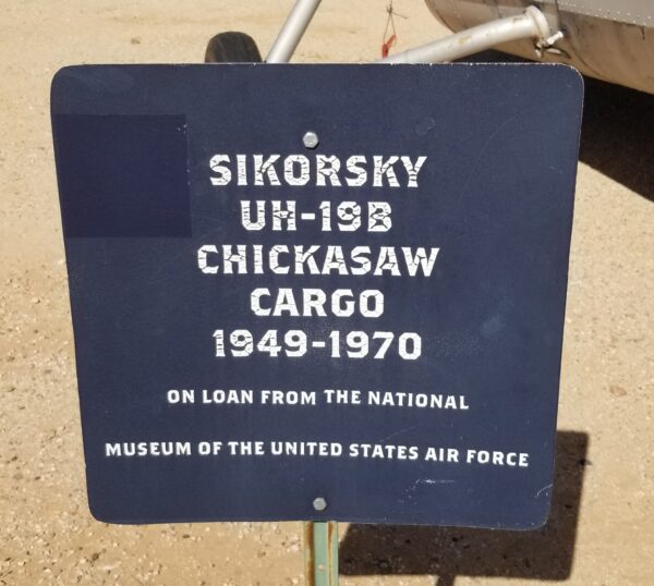 SIKORSKY UH-19B CHICKASAW CARGO MEMORIAL