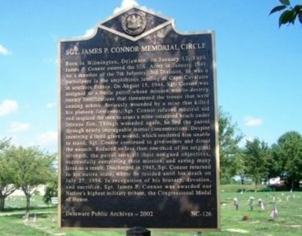 SGT. JAMES P. CONNOR MEMORIAL CIRCLE MARKER