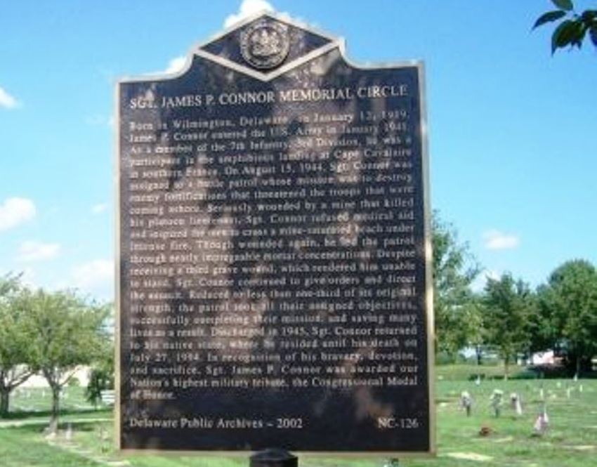 SGT. JAMES P. CONNOR MEMORIAL CIRCLE MARKER