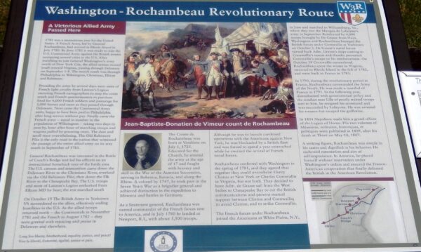 WASHINGTON-ROCHAMBEAU REVOLUTIONARY ROUTE MEMORIAL PANEL III