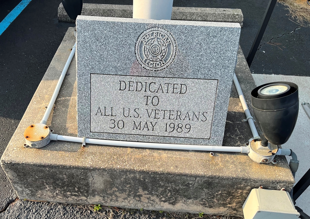 MILLSBORO ALL VETERANS MEMORIAL FLAGPOLE STONE