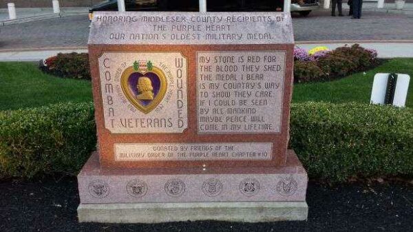NEW BRUNSWICK PURPLE HEART WAR MEMORIAL