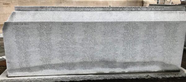 THE MAJOR GENERAL WILLIAM E. POTTS VETERANS MEMORIAL PLAZA STONE A