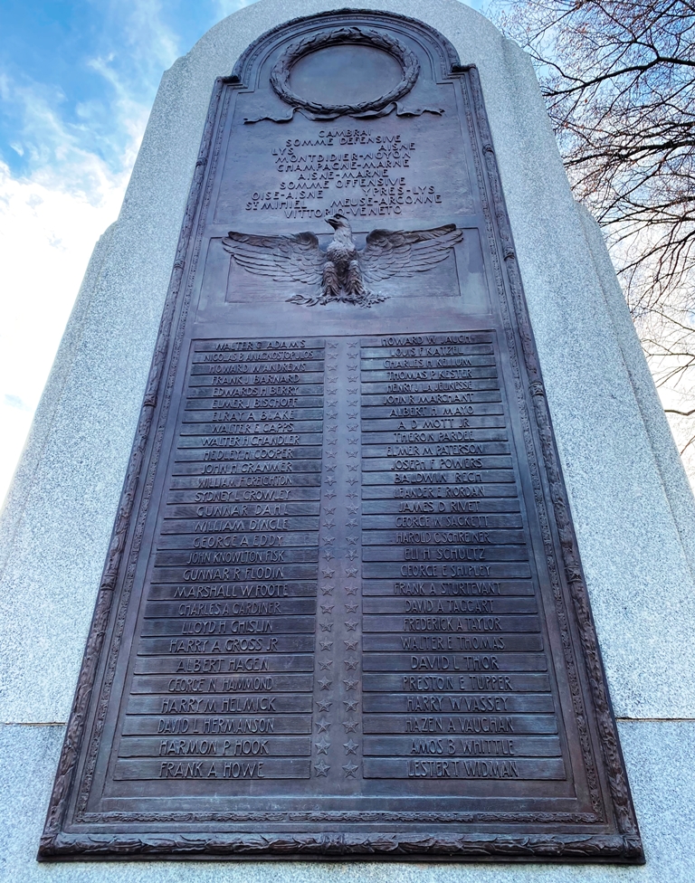 PEACE TRIUMPHANT MEMORIAL HONOR ROLL PLAQUE A