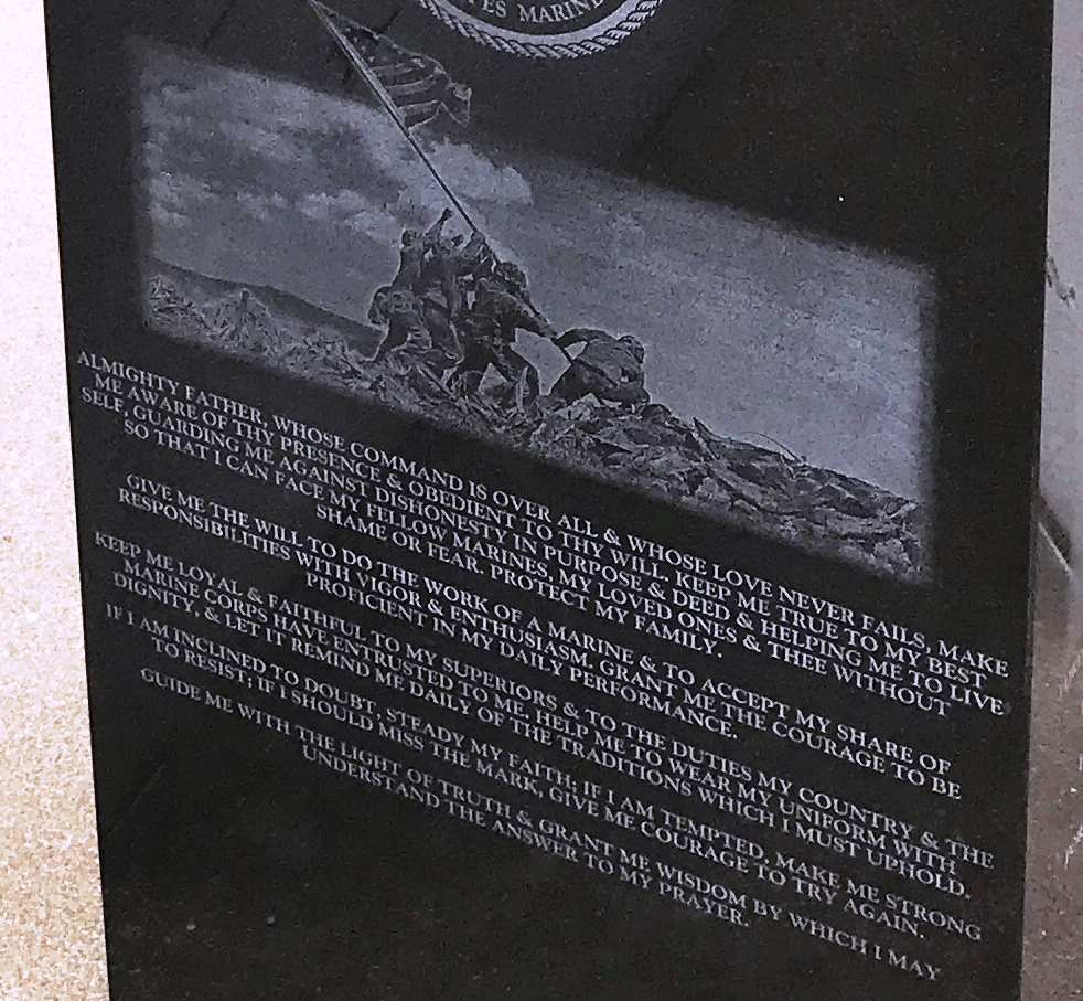 BERESFORD VETERANS MEMORIAL LASER IMAGE B